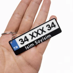 Kişiye Özel Plaka Anahtarlık
